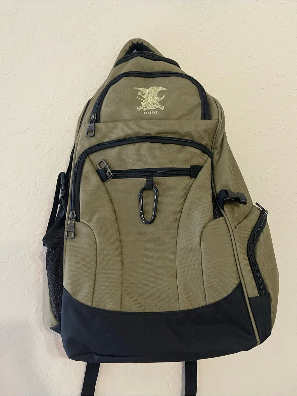 NRA Est 1871 Tactical Multi-Pocket Backpack - Olive/Black